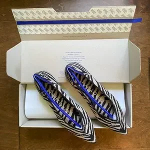 Rothy's Shoes New In Box Rothys The Point In Black Zebra